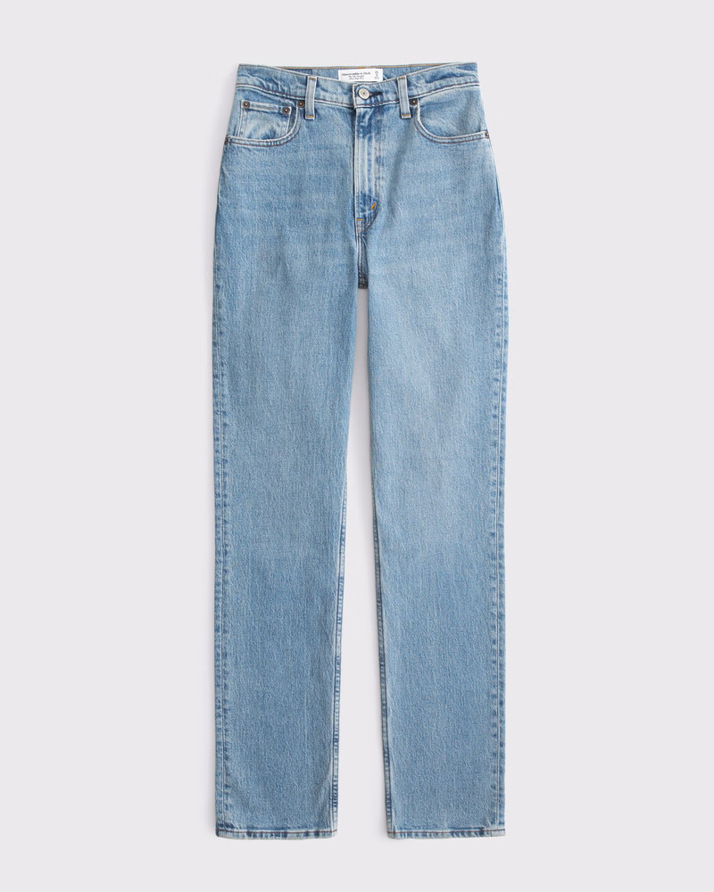 Curve Love Ultra High Rise 90s Straight Jean | Abercrombie & Fitch (US)