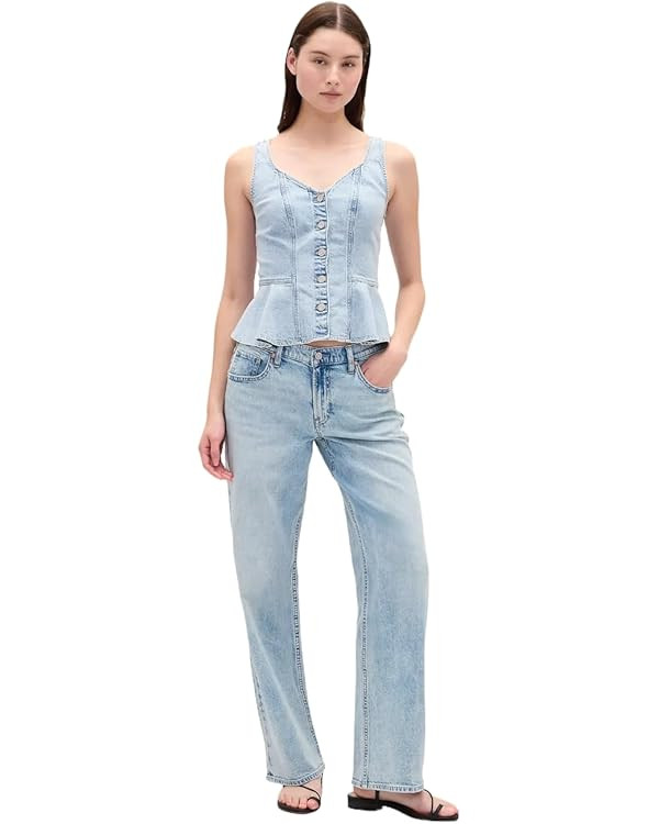 GAP Womens 90's Low Rise Loose Jeans | Amazon (US)