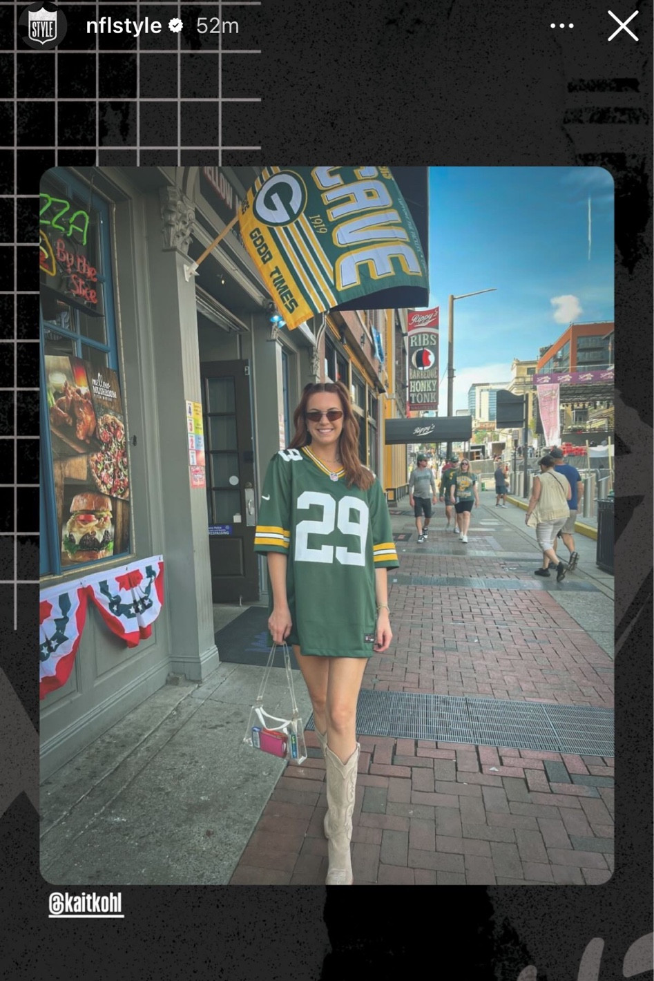 Featured on NFL Style! You can shop all my favorites from this look here. 

Clear bag, jersey, suede boots, trendy sunglasses. 

#LTKSeasonal #LTKSaleAlert #LTKActive