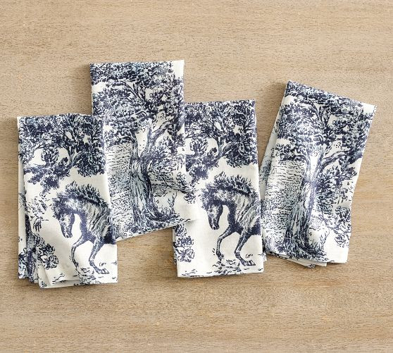 Brandon Maxwell Groveland Toile Napkins - Set of 4 | Pottery Barn (US)