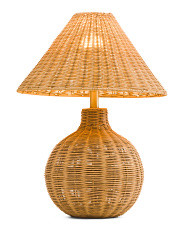 23x20 Woven Rattan Table Lamp | TJ Maxx
