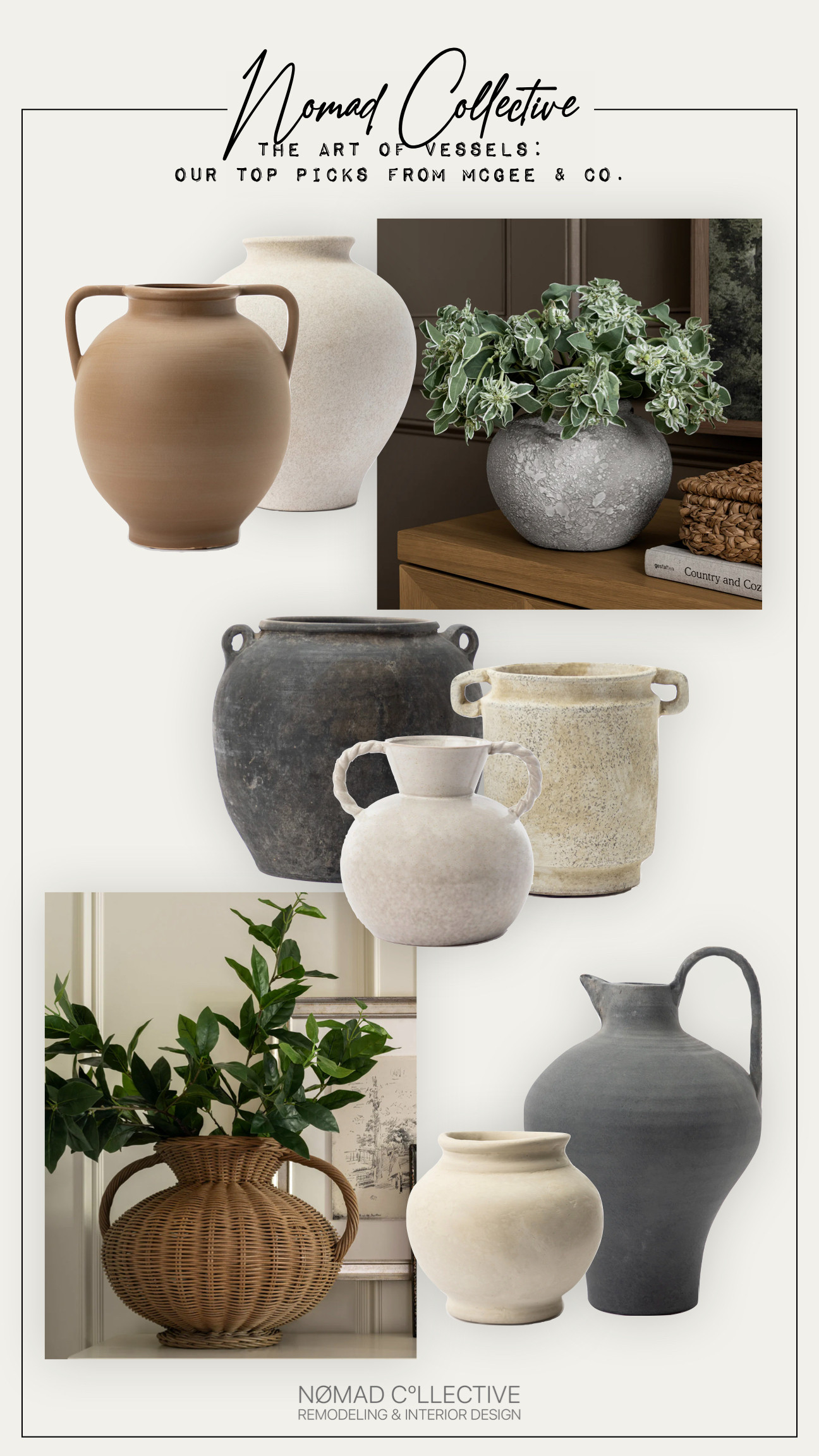 We love McGee & Co. vessels for their beautiful variety, from textured finishes to sleek, smooth designs. In soft neutrals and vintage-inspired styles, these pieces bring effortless style and timeless charm to any space. 

 #LTKHome #LTKStyleTip