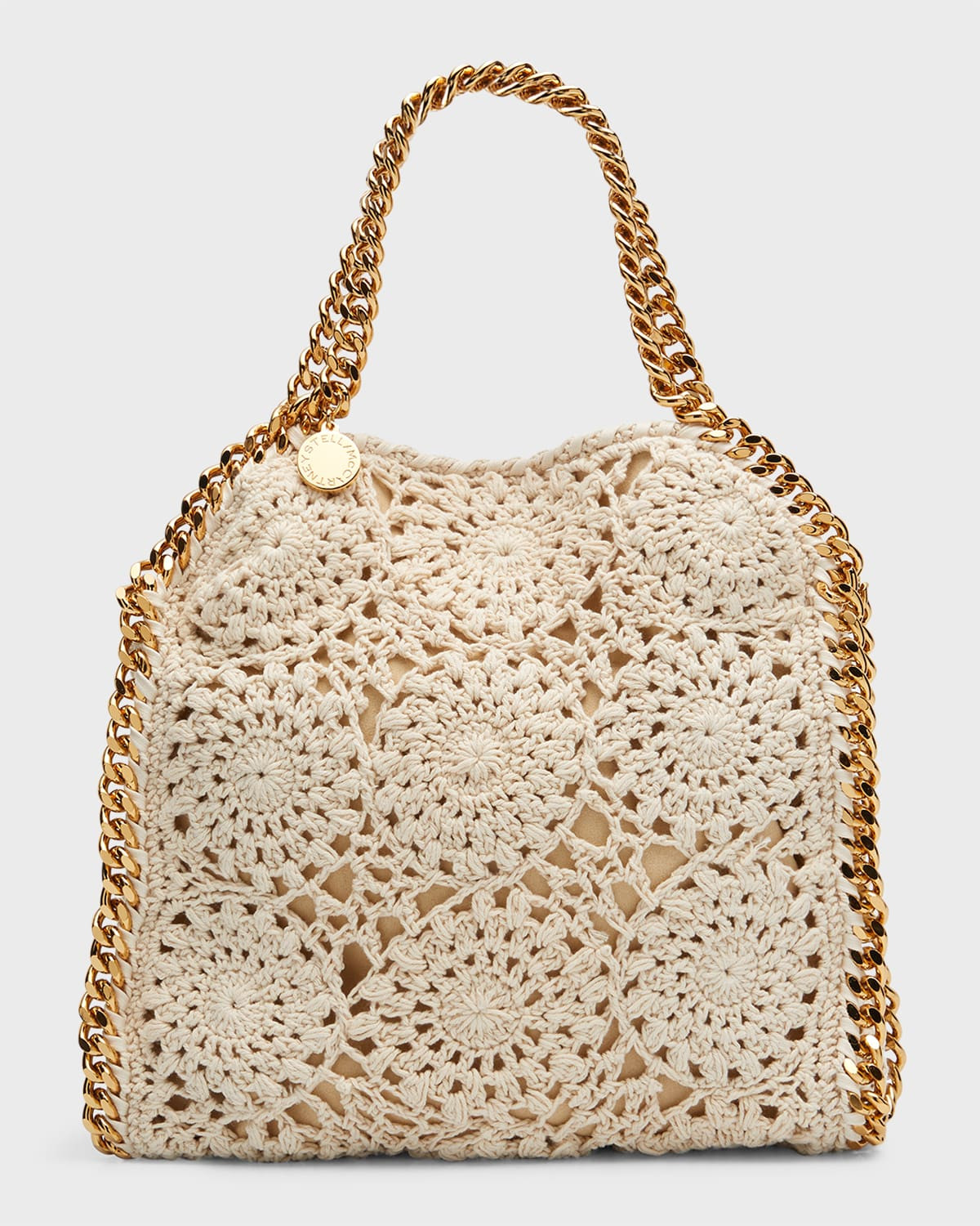 Mini Crochet Cotton Chain Tote Bag | Neiman Marcus