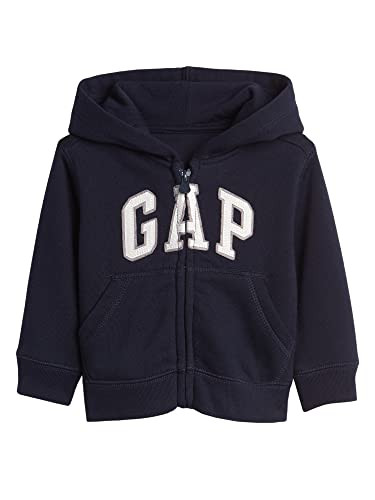 GAP baby boys Logo Zip Hoodie Sweatshirt, Blue Galaxy, 3T US | Amazon (US)