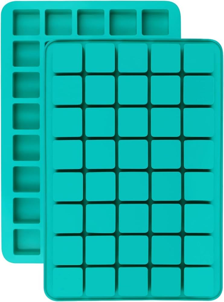 Mity rain 2 Pack 40-Cavity Square Caramel Candy Silicone Molds,Chocolate Truffles Mold for Fat Bo... | Amazon (US)
