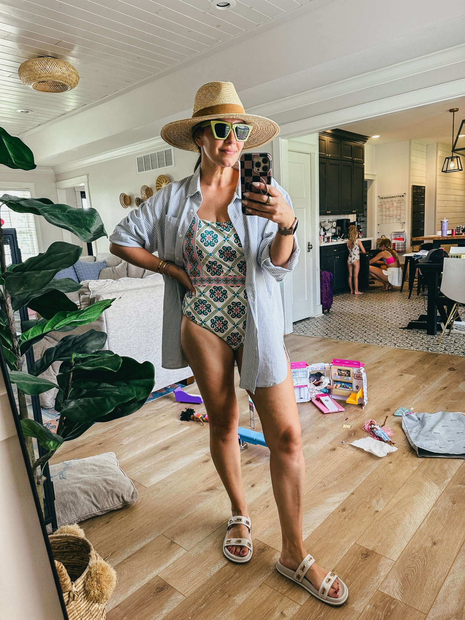 The best swimsuit! It’s true to size. Also love wearing a classic button up as a swim coverup! 

#LTKSwim #LTKMidsize #LTKSeasonal