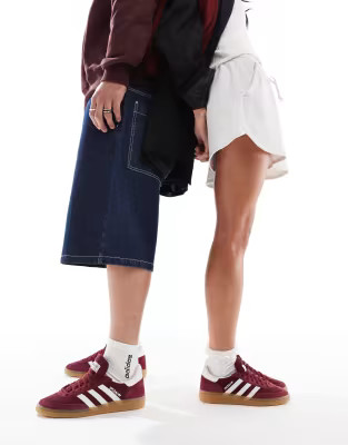 adidas Originals Handball Spezial trainers in burgundy cord | ASOS (Global)