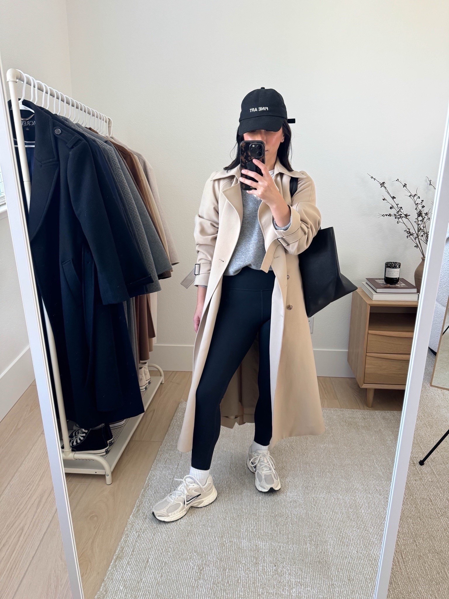School drop off outfit ideas. Mom-life outfits. I love a good trench, sweater/sweatshirt, leggings outfit. 

Oak + Fort trench xxs, runs big
Jenni Kayne sweater xs
Everlane tee medium
Amazon leggings xs
Amazon socks
Nike sneakers 6
Mansur Gavriel tote
Fine Art hat (old)

Fall outfits, fall style, petite style 



#LTKPetite #LTKStyleTip #LTKSeasonal
