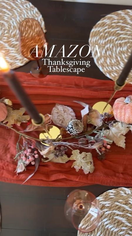 A simple and elegant thanksgiving tablescape! Not to mention very affordable!

I truly can’t get enough of these colorful wine glasses! Plus how pretty are the dark taper candles with the gold candlesticks and gold flatware?!

Home decor
Kitchen finds
Silverware
Fall table 
Garland
Candles
Tablecloth 
Ding table 

#LTKHoliday #LTKSeasonal #LTKhome
