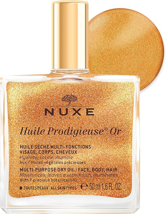 NUXE Huile Prodigieuse Shimmer Multi-Purpose Dry Oil - Luxurious Radiant Glow and Hydration for F... | Amazon (US)