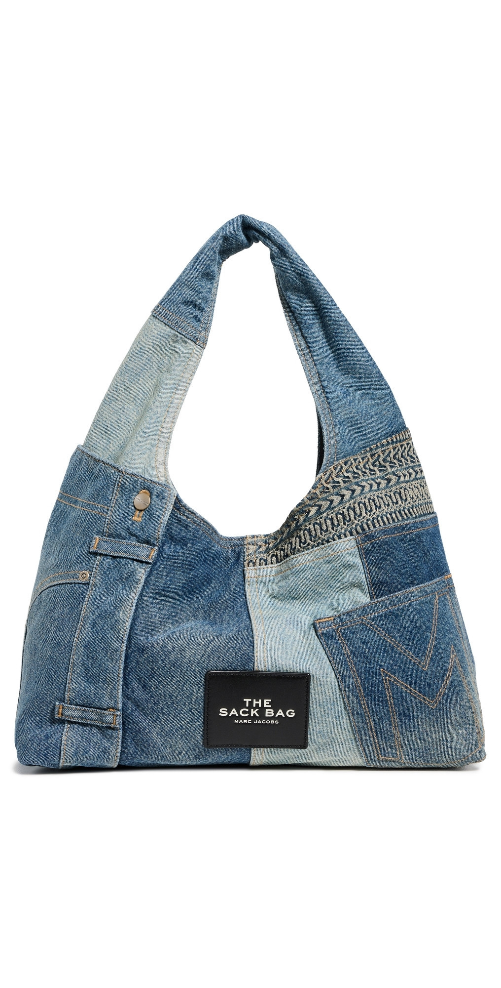 Marc Jacobs The Deconstructed Denim Sack Bag Indigo Multi One Size | Shopbop