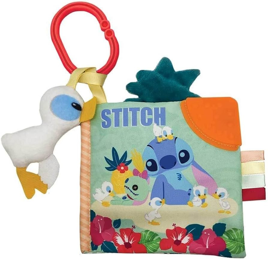 KIDS PREFERRED Disney Baby Lilo & Stitch Soft Book: Stitch ON-The-GO Soft Book, Blue Medium | Amazon (US)