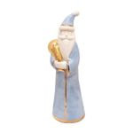 Light Blue Santa with 22K Gold Accents | Lo Home by Lauren Haskell Designs