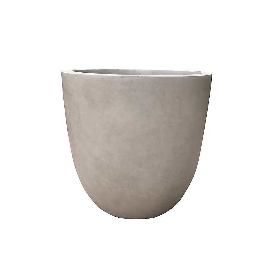 KANTE 18-in W x 17-in H Weathered Concrete Contemporary/Modern Indoor/Outdoor Planter | Lowe's