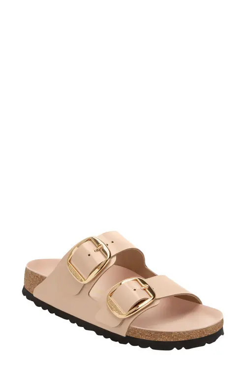 Birkenstock Arizona Big Buckle Slide Sandal in New Beige at Nordstrom, Size 5-5.5Us | Nordstrom