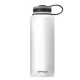 Asobu, The Mighty Flask, Wide Mouth Insulated Water Bottle, Stainless Steel, 40 oz. | Amazon (US)