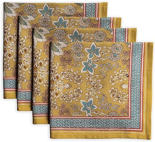 Maison d' Hermine Napkin 100% Cotton Set of 4 Decorative Washable Table Cloth Napkins for Gifts, ... | Amazon (US)