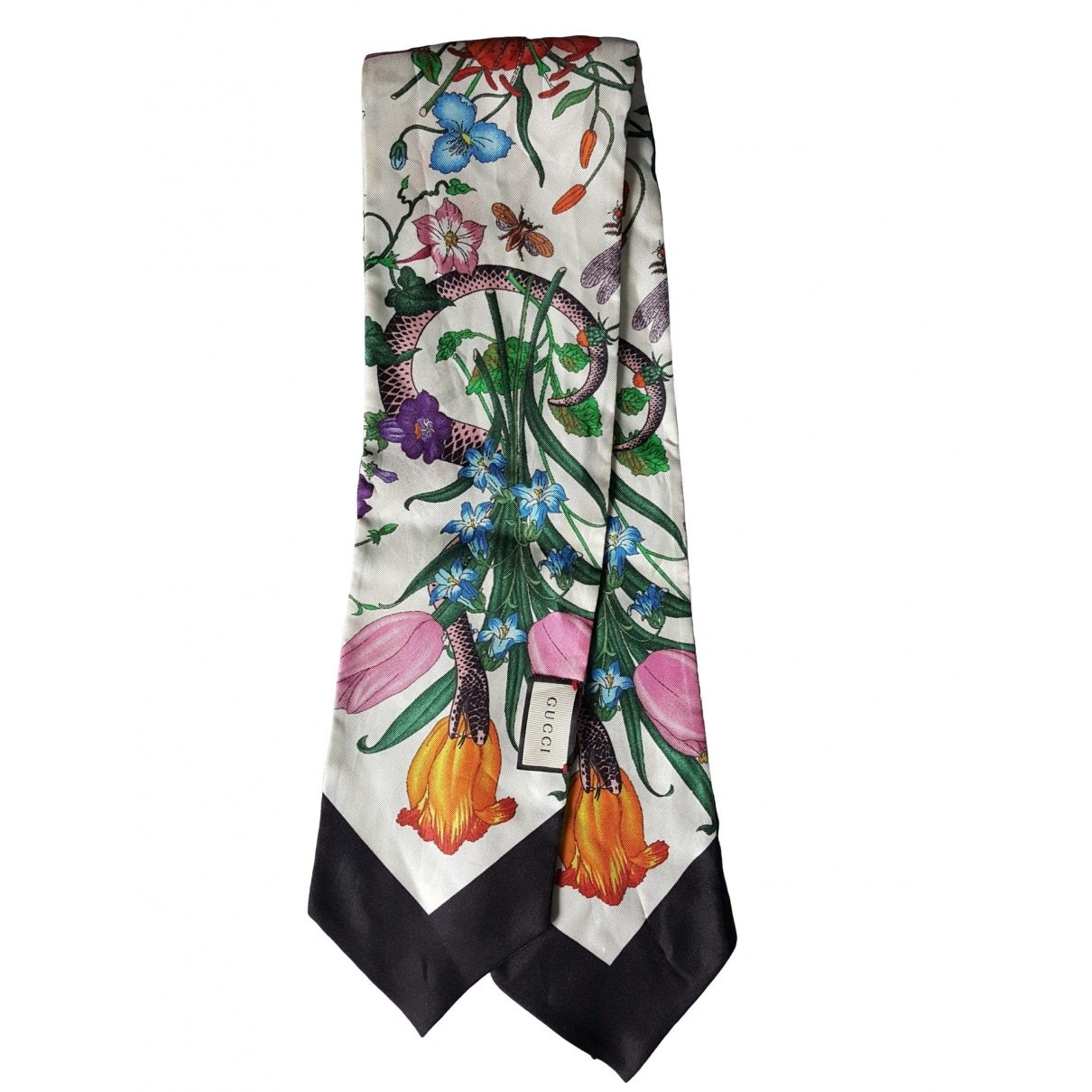 Gucci Black Silk Scarves | Vestiaire Collective (Global)