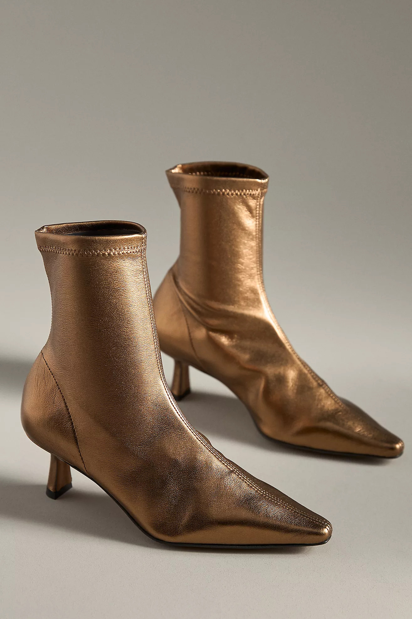 Angel Alarcon Pointed-Toe Kitten-Heel Boots | Anthropologie (US)