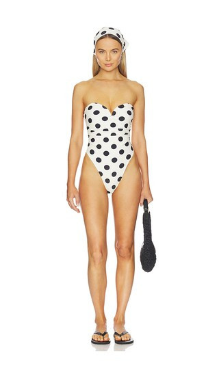 LPA Twyla One Piece in Black,White. - size XL | Revolve Clothing (Global)