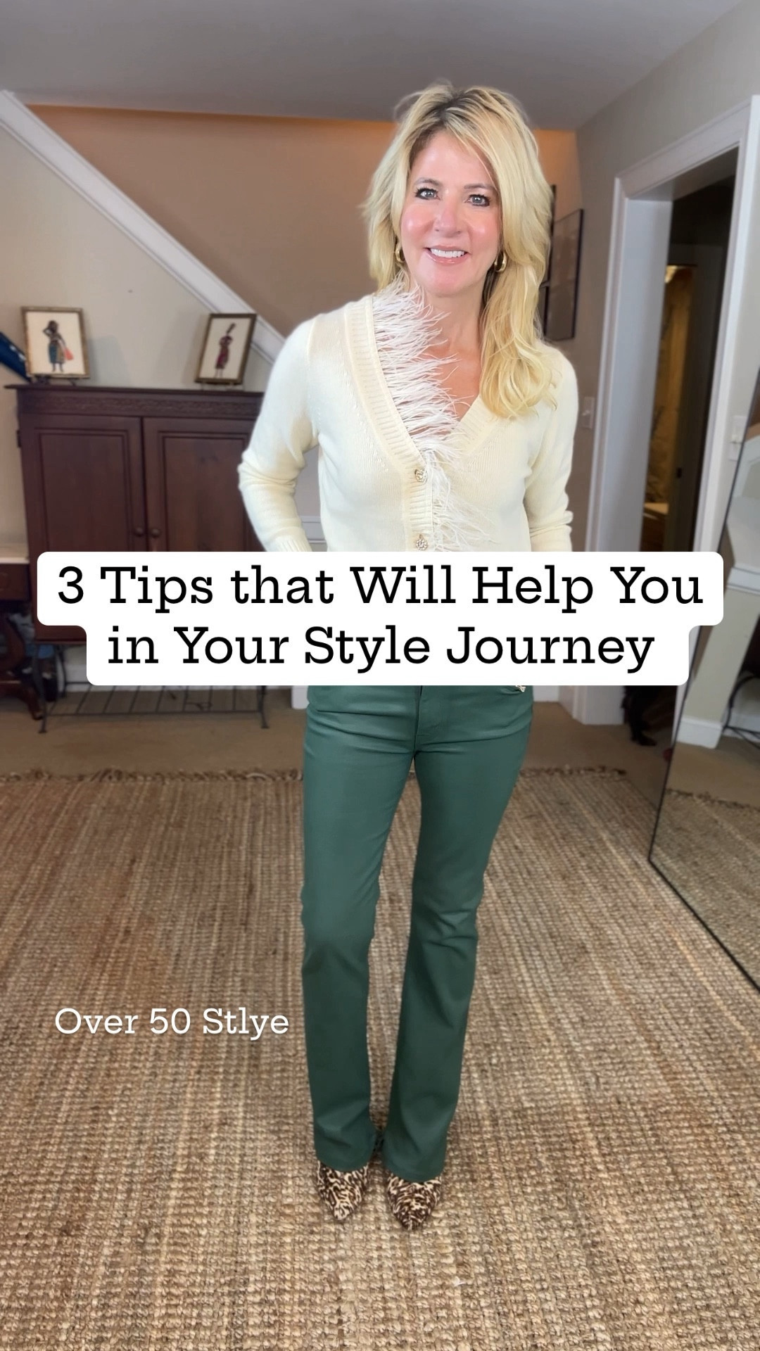 If you are looking to enhance your style journey, you've come to the right place!  I am currently enrolled in the FIT (Fashion Institute of Technology) Fashion Styling Foundations program.  So, I'm going to be sharing with you what I'm learning!

Here are 3 KEY foundations that I've learned so far:

1.  Dress for your body type.  Knowing what types of clothes to wear that will flatter and also conceal certain parts of your body is fundamental. (For example, if you are pear shaped, you will want to add dimension on top with strong shoulder tops, and avoid bottoms that draw attention).

2.  Create your OWN personal style.  Don't wear styles just because they are "on trend".  You will feel your best if you are wearing clothes that reflect your own persona and taste.  If you're unsure how to do this, watch what others are doing and copy their style if you like it.  And don't be afraid to try new things!

3.  Know your uniform.  @ele says it over and over, and it could not be more true.  Once you find what you love and feel good in, buy it on repeat and you will always know you have something flattering to wear. For example, my uniform is flare jeans, boots and a sweater.  I buy these items in multiples and mix and match.  This gives me a no-fail outfit formula.

And the good news?  Style is not innate.  It can be learned!  

I will be sharing a lot more content and expanding on these foundations.  My goal is to help you become the best, most confident version of yourself through your own personal style.  So, make sure you're following my account!

#LTKstyletip #LTKover40 #LTKVideo