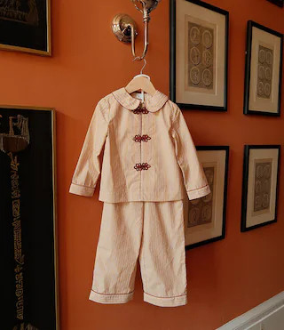 x Kristin Ellen Hockman Little Boys Long Sleeve Shirt and Pant Aster Playsuit Set | Dillard's