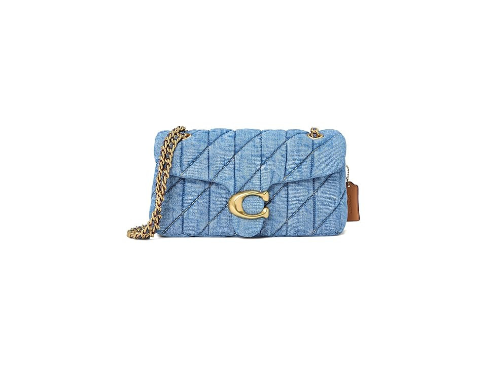 COACH Tabby Shoulder Bag 26 With Quilting Shoulder Women's Handbags Indigo, Cotton/Denim/Leather | Zappos