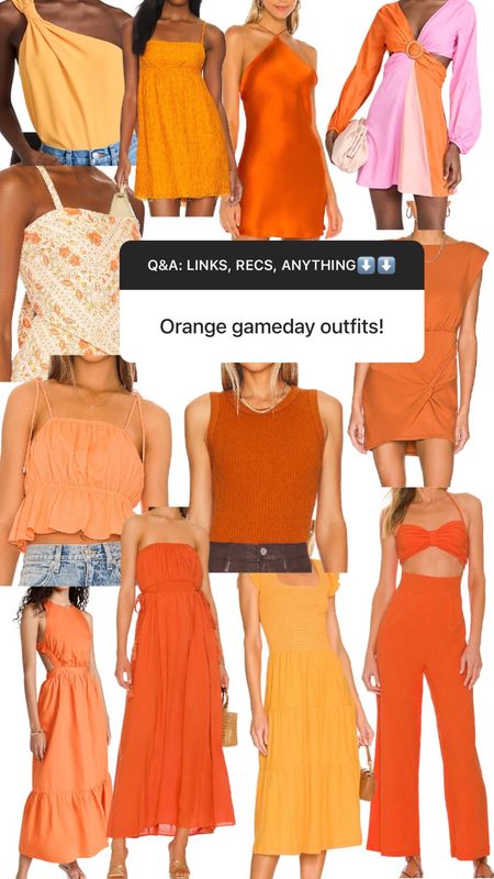 Orange game day outfits! 

// College football, football season, fall fashion, college outfits

#LTKunder100 #LTKU #LTKSeasonal