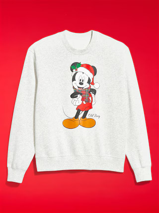 Old Navy x Disney Mickey Mouse Oversized Holiday-Graphic Sweatshirt for Men | Old Navy (US)