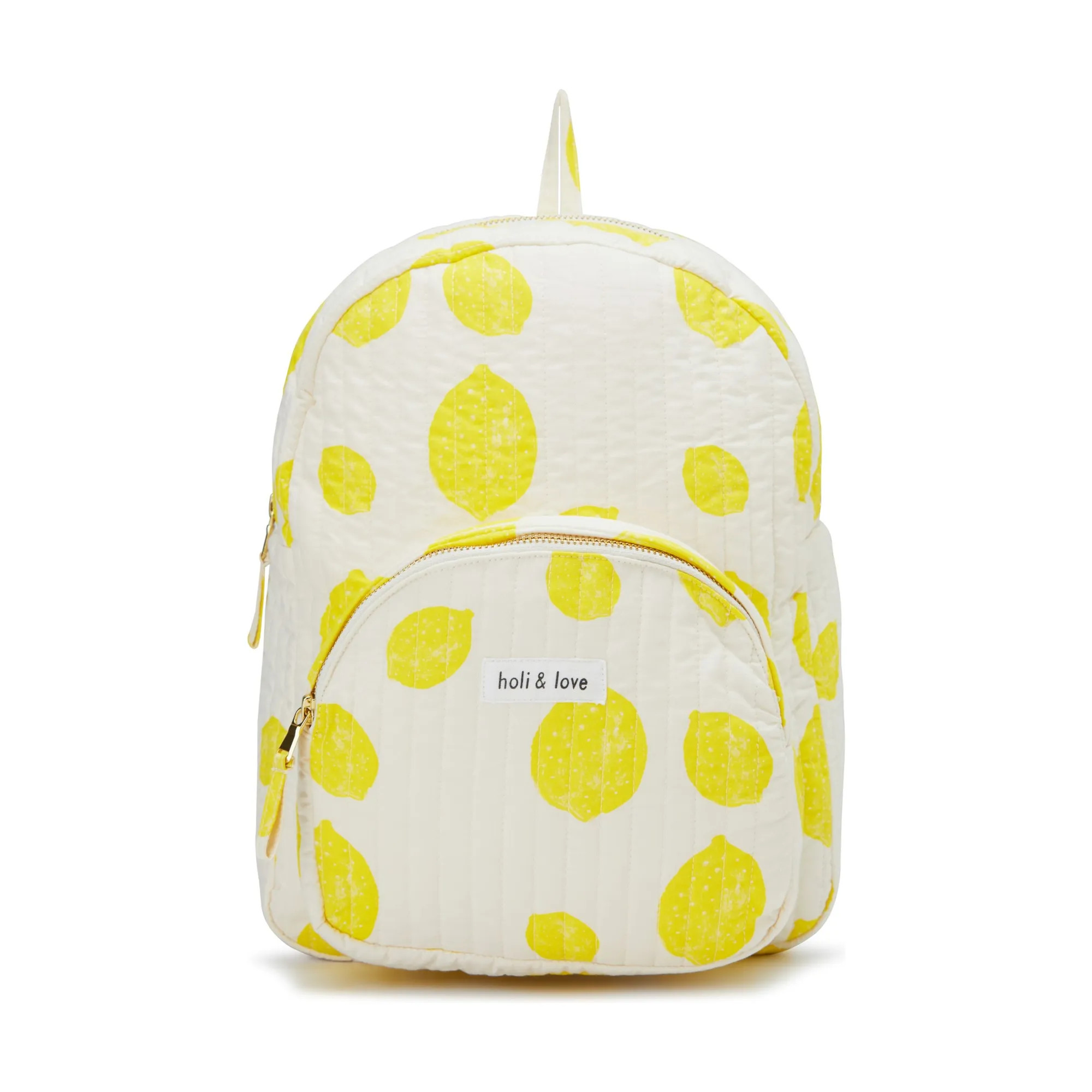 Holi & Love Organic Cotton Lemon Backpack | Yellow | Smallable