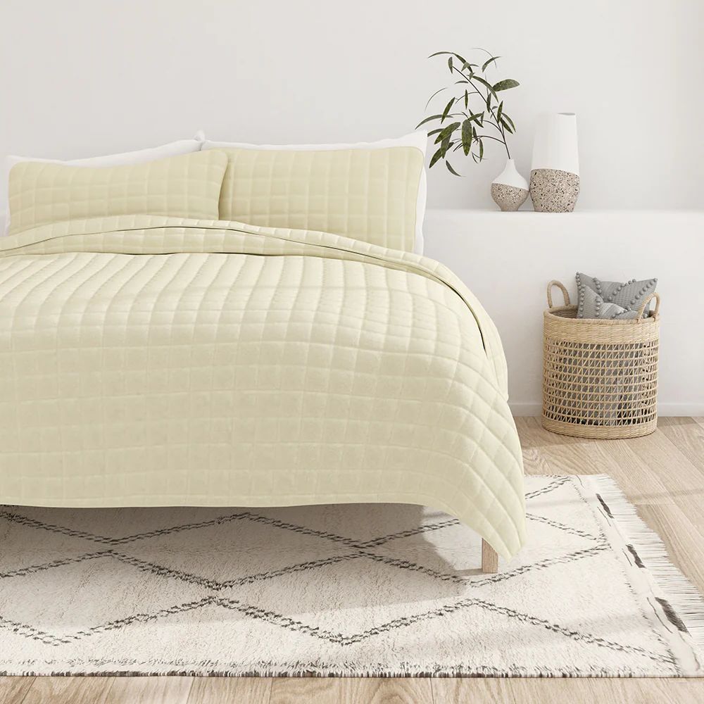 3-Piece Square Quilted Coverlet Sets | LINENS & HUTCH | Linens and Hutch