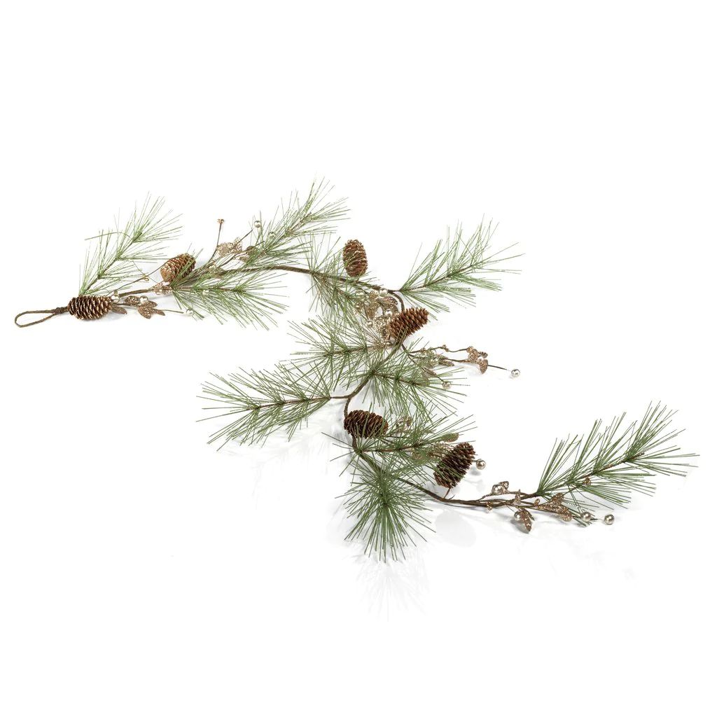 Glitter Branch Pine Cone Garland | Megan Molten