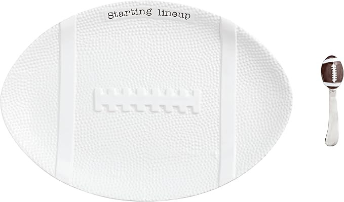 Mud Pie Figural Football Platter with Football Spreader | Amazon (US)