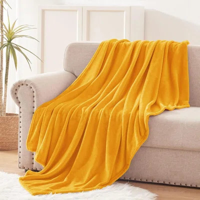 Extra Large Fleece Throw Blanket For Couch, Sofa, 300GSM Super Soft And Warm Blankets, Pure Throw All Season Use, Cozy, Plush, Lightweight, 50X70 Inch | Wayfair North America