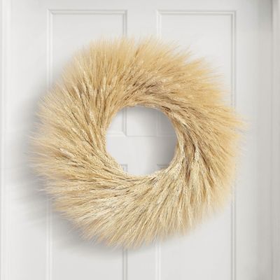 Golden Wheat Wreath | Grandin Road | Grandin Road