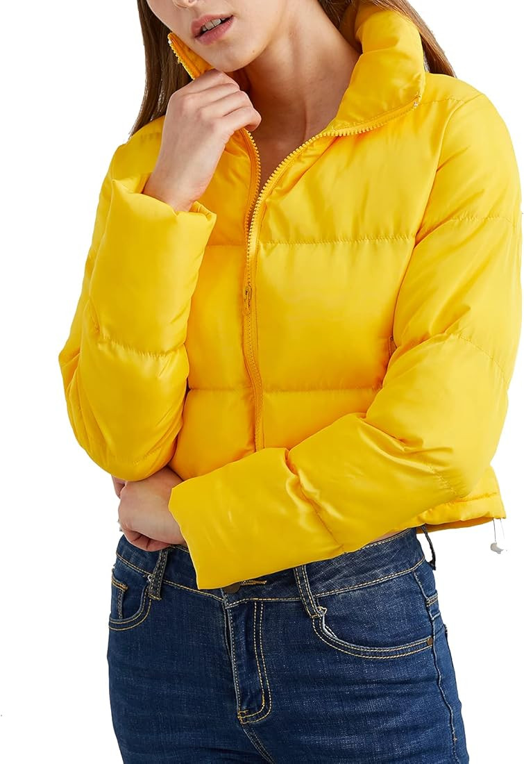 Hujoin Women's Crop Short Jacket Cropped Puffer Fashion Jackets for Women Warm Winter Lightweight... | Amazon (US)