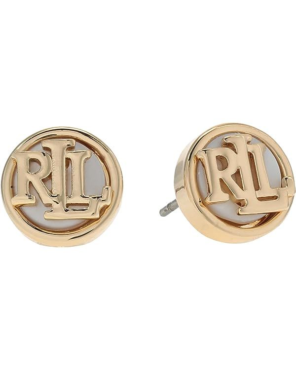 LAUREN Ralph Lauren Stud Earrings Gold One Size | Amazon (US)