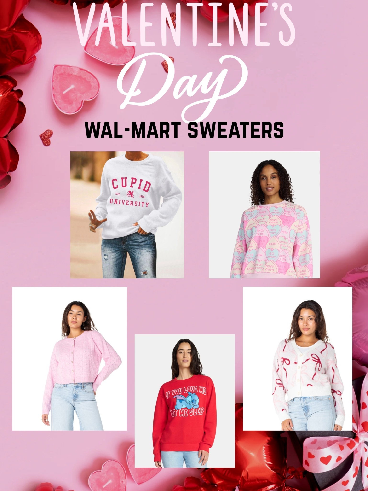 Wal-Mart has some nice sweaters for the Lovers Girls out there! 💘❤️ Which one is your favorite?!

#LTKgrwm #LTKSeasonal #LTKootd