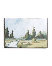 24x36 Trees On The Meadow Canvas Wall Art | TJ Maxx