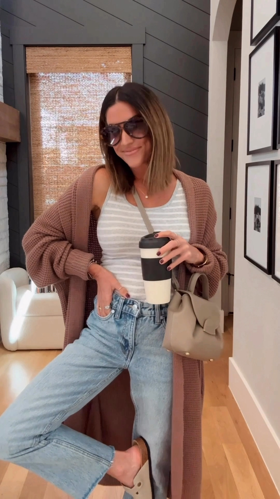 This Amazon cardigan is the perfect fall staple— I got it last year and have worn it so many times! I’m in a size small and color is khaki. 
My tank comes in a 2 pack for $11, I’m in size XS. 

#LTKFindsUnder50 #LTKFindsUnder100 #LTKStyleTip