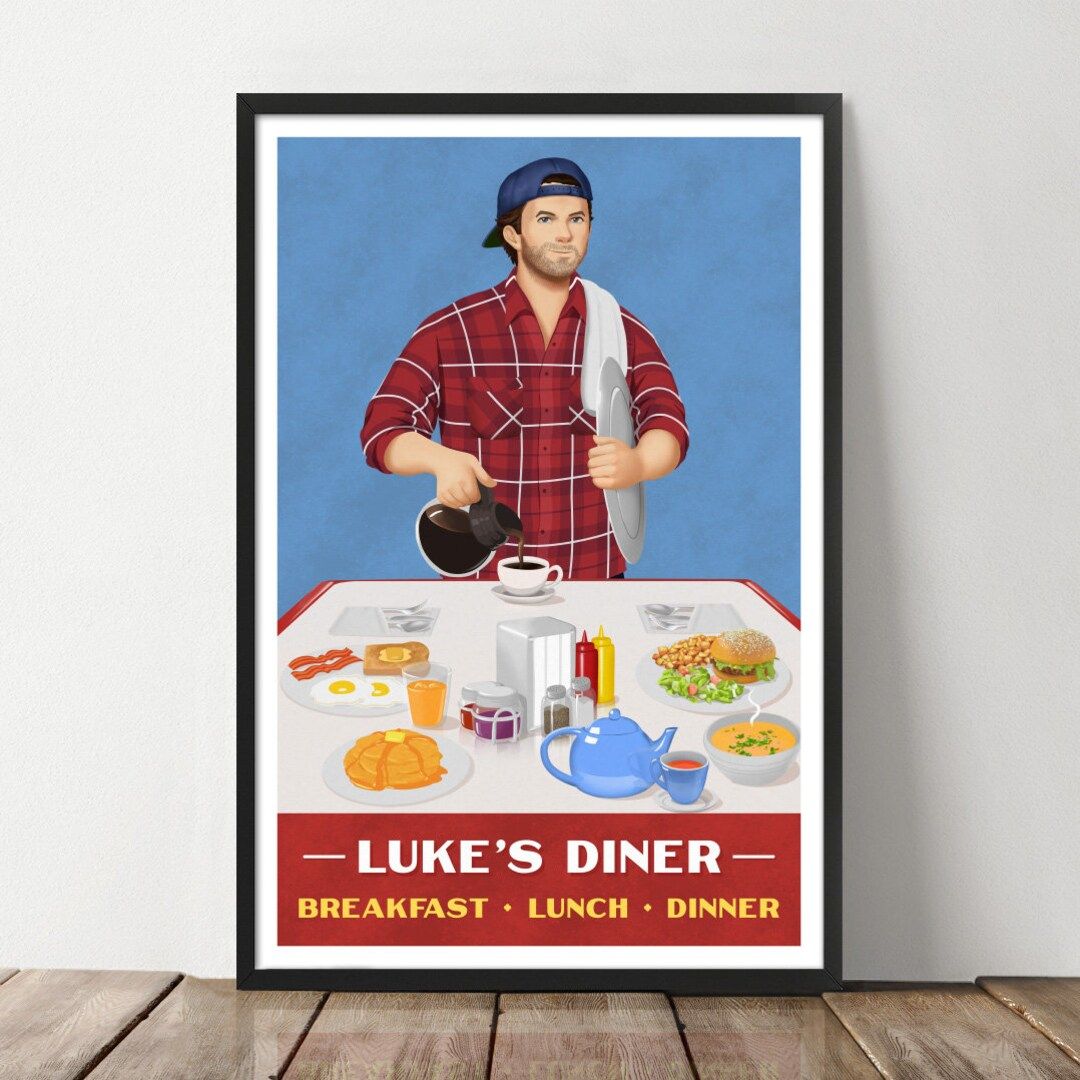 Luke's Diner Retro Poster | Etsy (US)