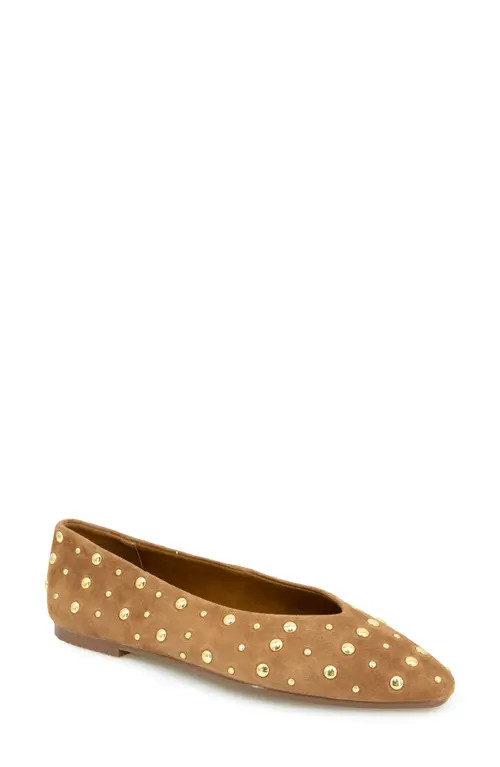 Splendid Latouche Stud Flat in Caramel at Nordstrom, Size 8 | Nordstrom