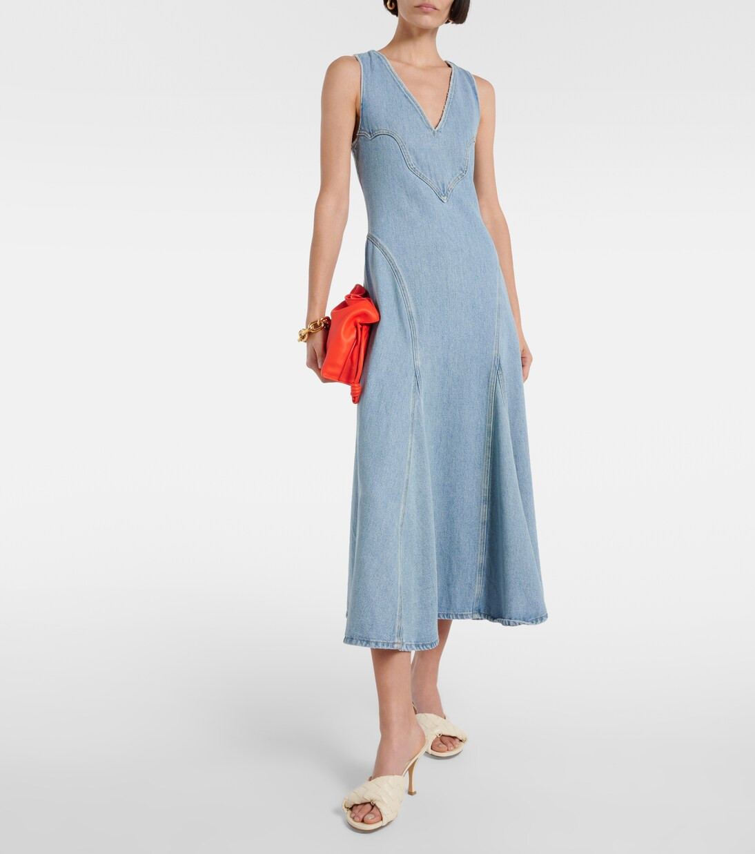 Western denim midi dress | Mytheresa (US/CA)