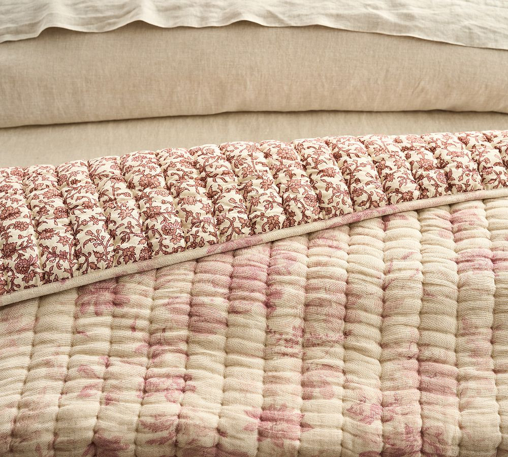 Floral Cloud Reversible Quilt | Pottery Barn (US)