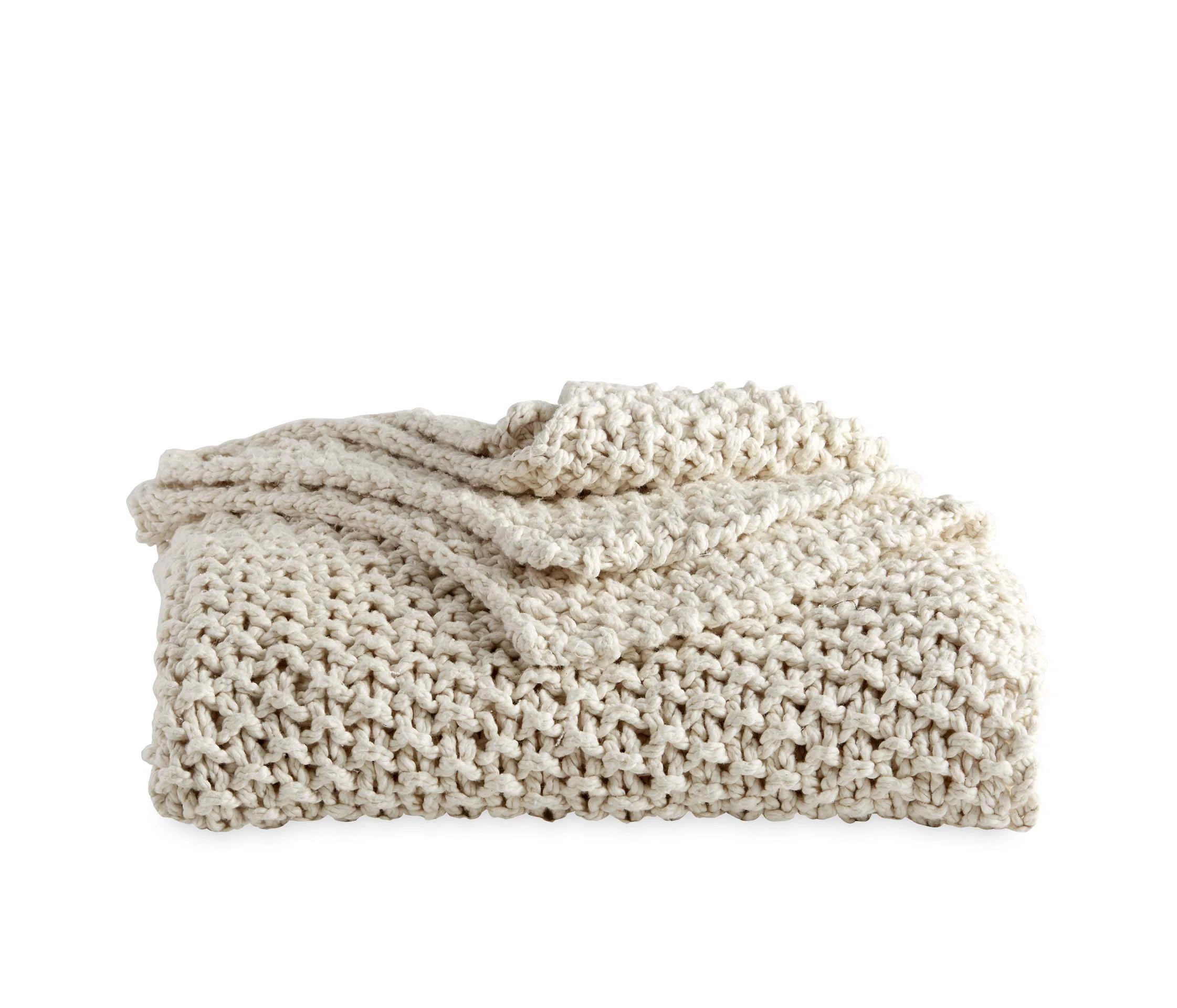 DKNY Pure Pure Chunky Cotton Knitted Throw & Reviews | Wayfair | Wayfair North America