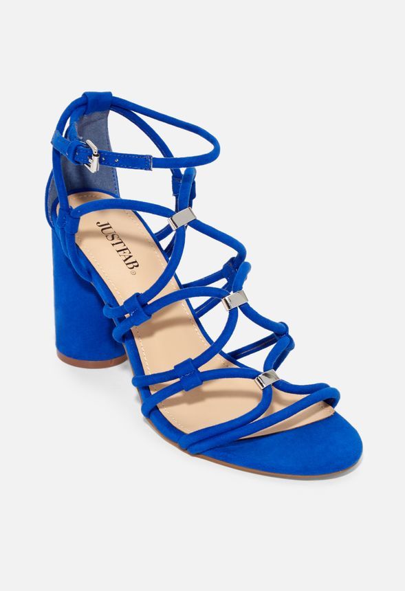 All Eyes on Me Strappy Heeled Sandal | JustFab