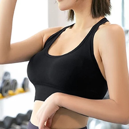 Woman Sexy Top Bra No rims Underwears Base Vest Style Sports Base Underwears Sports Bras for Women Large Bust Black Sports Bra Women High Impact Sports Bras Black XL | Walmart (US)