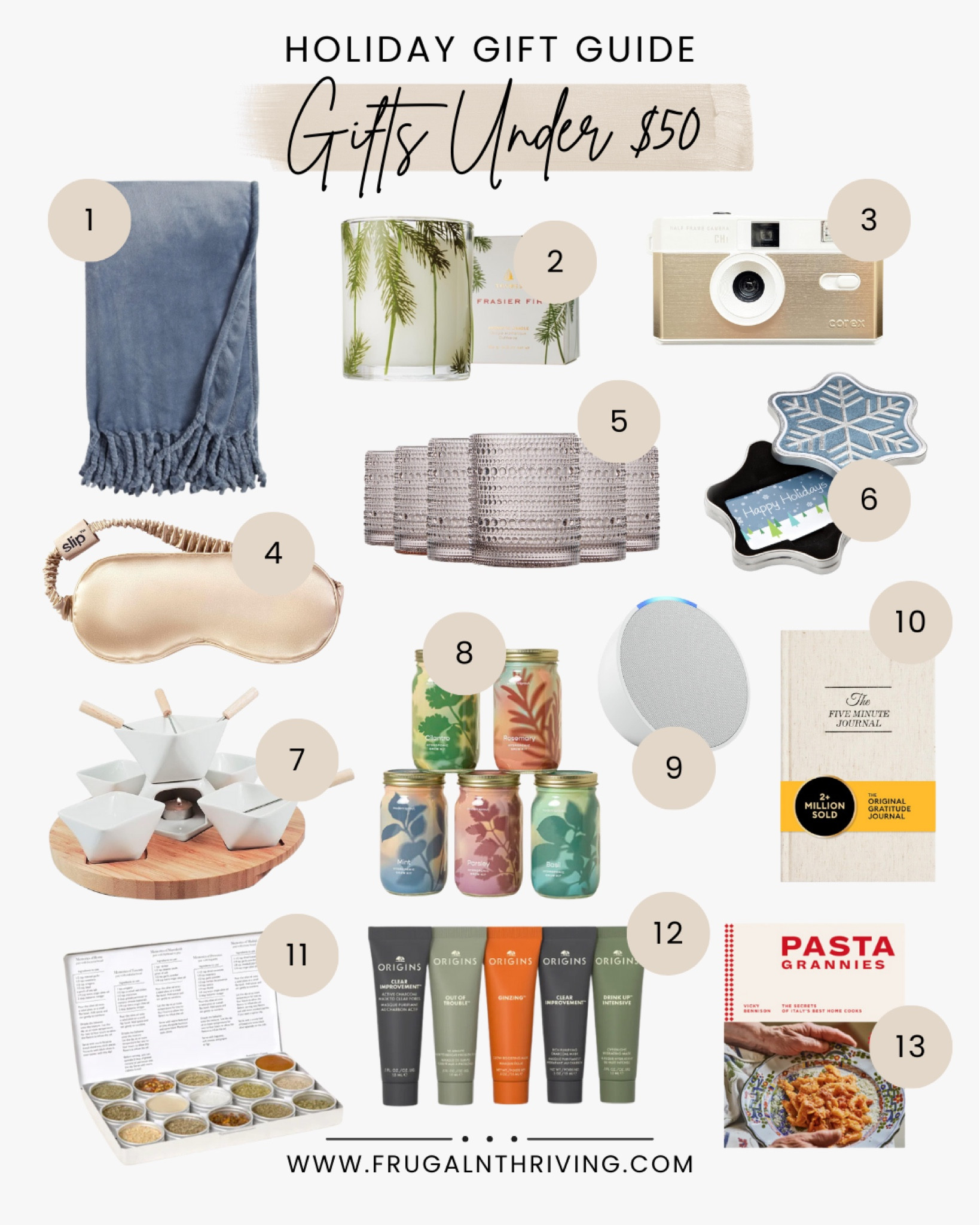 The holiday season can definitely get a little stressy, and one of the biggest reasons for that stress is money. With all the people we typically need to buy gifts for, our wallets can be feeling reallllll thin this time of year. But giving a great gift doesn’t have to cost an arm and a leg. These gifts are all less than $50 and anyone on your list is sure to love them. See our roundup of gifts under $50 below.

#LTKHoliday #LTKGiftGuide #LTKFindsUnder50