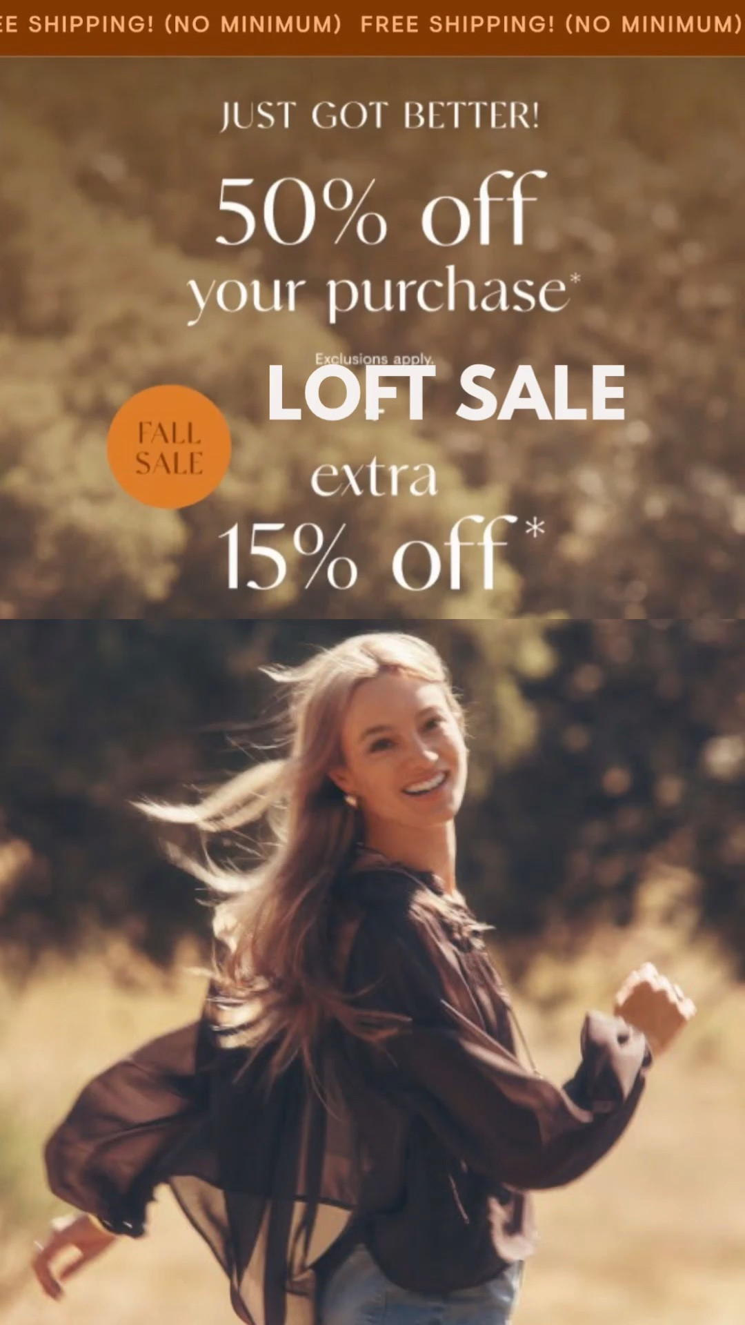 FAB SALE now at LOFT!!! Just placed 2 orders ‼️ Free Shipping on ALL orders!!!
Score 50% OFF + an additional 15% OFF!!!! 
They sell Petite sizing if you are 5”3 like me  ……..  Would appreciate any sales 🙏 Just tap any photo below to SAVE!!!!

#LTKSaleAlert #LTKPetite #LTKWorkwear
#LTKTravel 

https://liketk.it/6pBiJ
