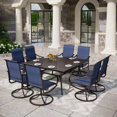 Sutiya Square 8 - Person 60'' L Outdoor Dining Set | Wayfair North America